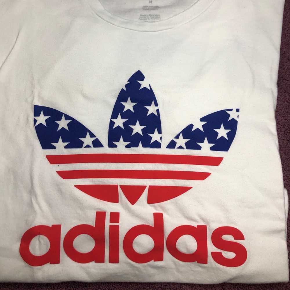 american flag adidas Tee